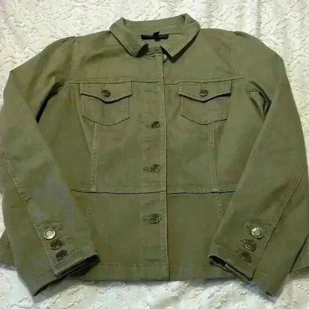 Talbots army green jacket. Women’s size Sp - Picture 2 of 10